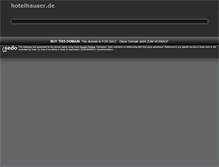 Tablet Screenshot of hotelhauser.de